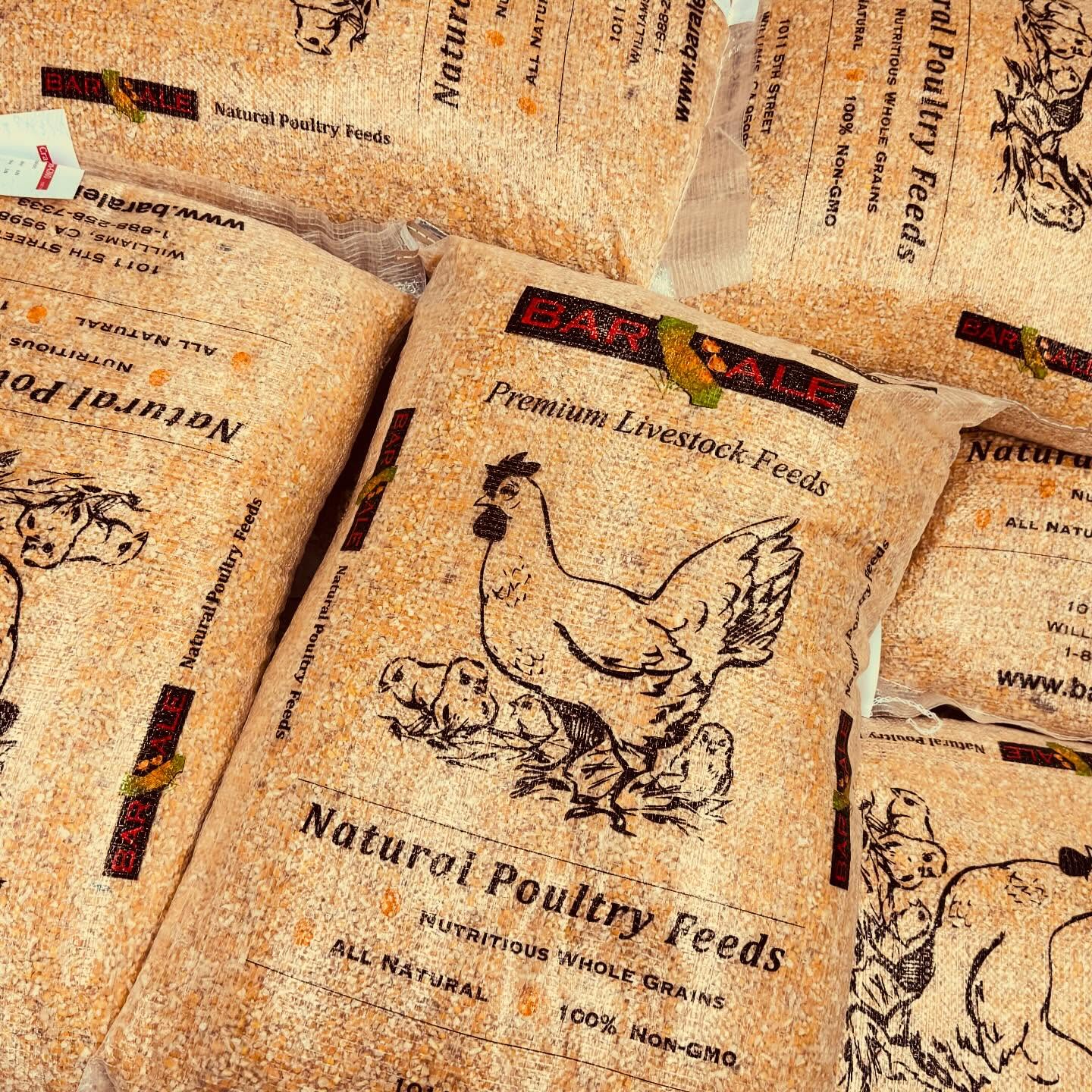 Bar ALE Natural 16% Protein Layer Poultry Feed – Non-GMO & All Natural – 50 lb Bag