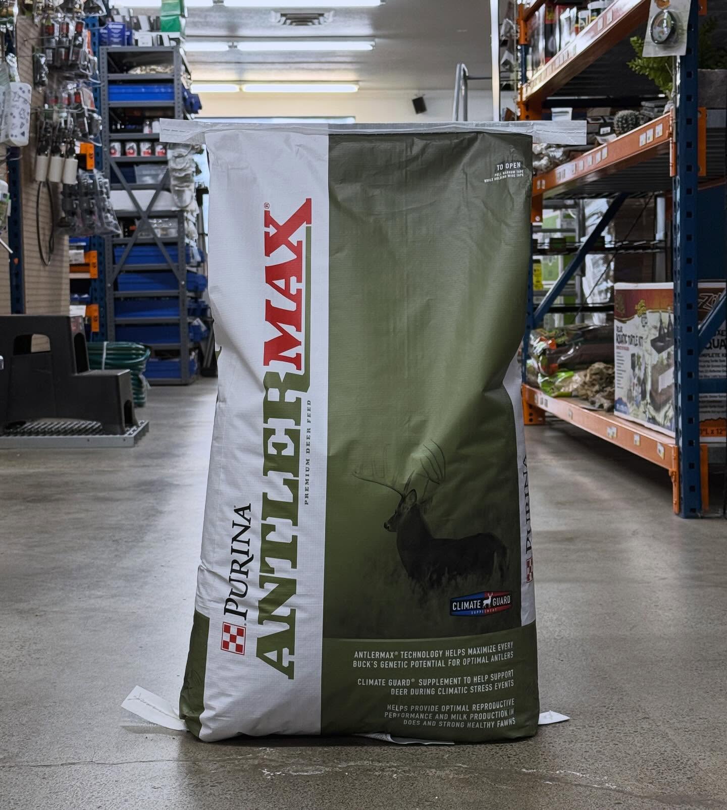Purina AntlerMax Deer 20 Pelleted Feed with Climate Guard & Bio-LG - 20% Protein - 50 lb Bag
